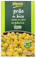 Grão De Bico Cozido No Vapor Orgânico Vapza Caixa 250g