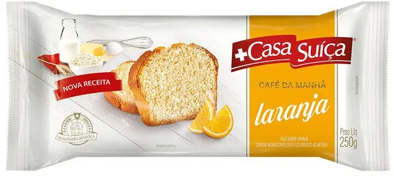 Bolo Laranja Casa Suíça Café Da Manhã Pacote 250g