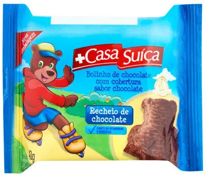 Bolinho Recheio E Cobertura Chocolate Casa Suíça Pacote 43g