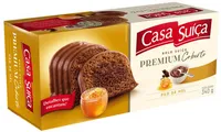 Bolo Suíço Pão De Mel Cobertura Chocolate Casa Suíça Premium Caixa 340g