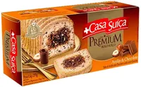 Bolo Suíço Avelãs Chocolate Casa Suíça Premium Caixa 270g