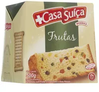 Panettone Com Frutas Cristalizadas E Uvas Passas Casa Suíça Caixa 400g