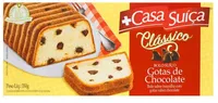 Bolo Suíço Clássico Baunilha Recheio Gotas De Chocolate Casa Suíça Caixa 350g