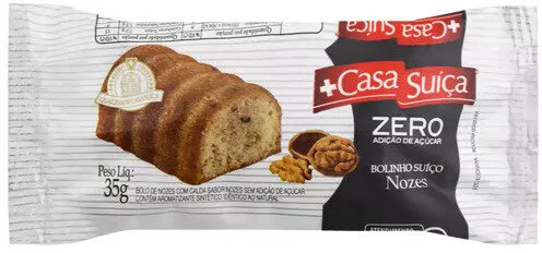 Bolo Suíço Nozes Casa Suíça Pacote 35g
