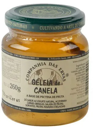 Geleia Canela Companhia Das Ervas Vidro 260g