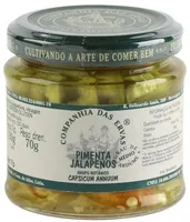 Pimenta Jalapeño Em Conserva Companhia Das Ervas Vidro 70g