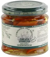 Pimenta Vermelha Em Conserva Companhia Das Ervas Vidro 75g