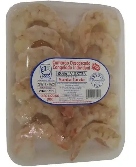 Camarão Congelado Rosa A Santa Luzia 500g
