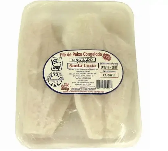 Filé De Linguado Congelado 500g Santa Luzia