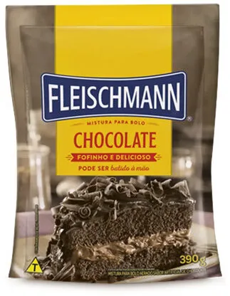 Mistura Para Bolo Aerado Chocolate Fleischmann Sachê 390g