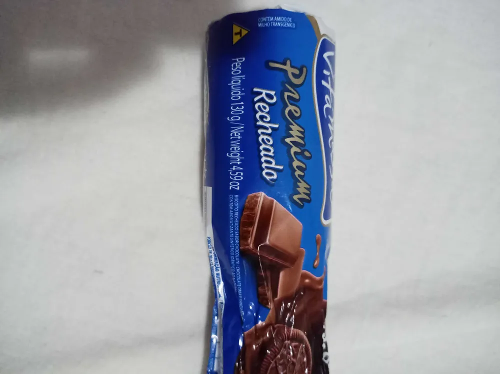 Biscoito Recheado sabor chocolate