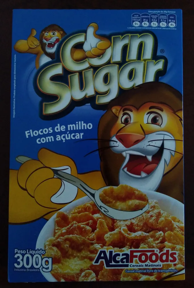 Flocos de milho com açúcar