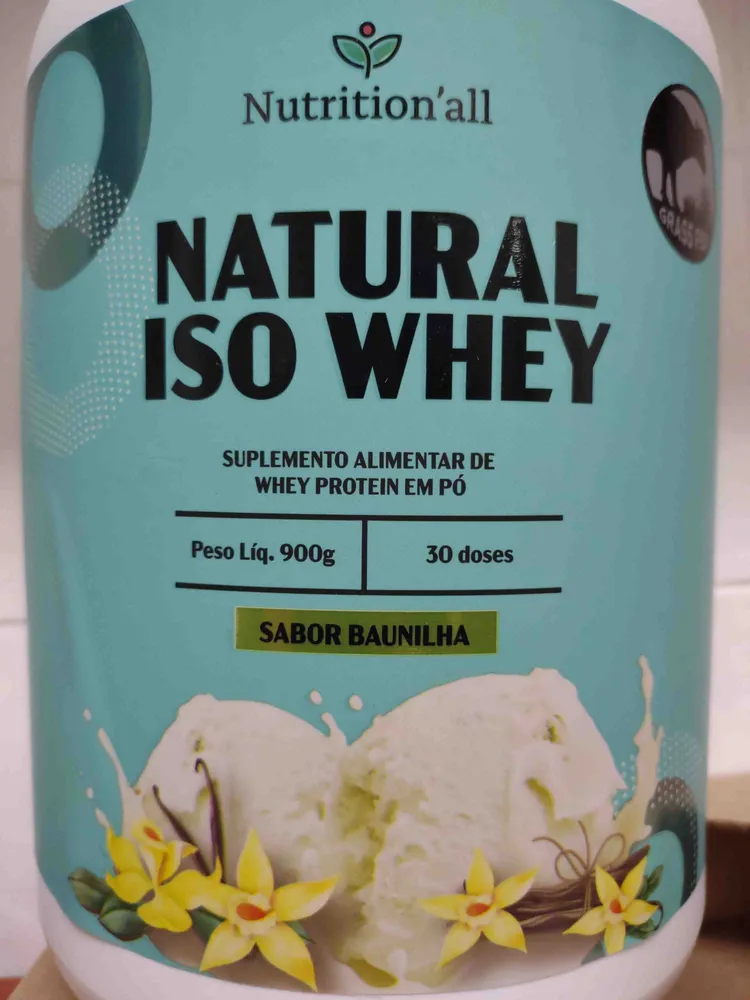 Natural ISO Whey - Sabor Baunilha