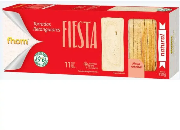 Torrada Natural Fhom Fiesta Caixa 110g