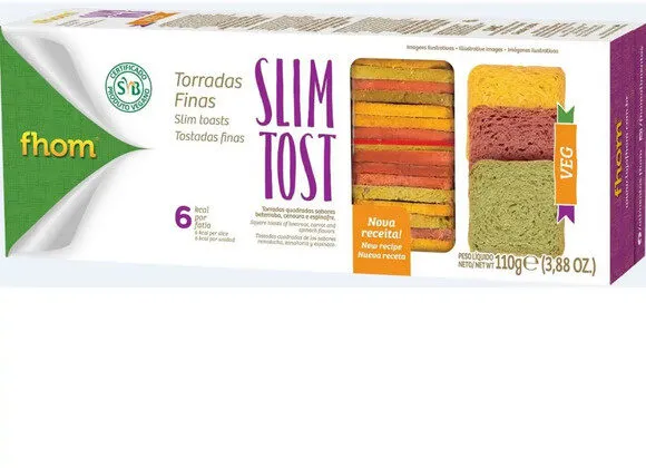 Torrada Vegetais Fhom Caixa 110g