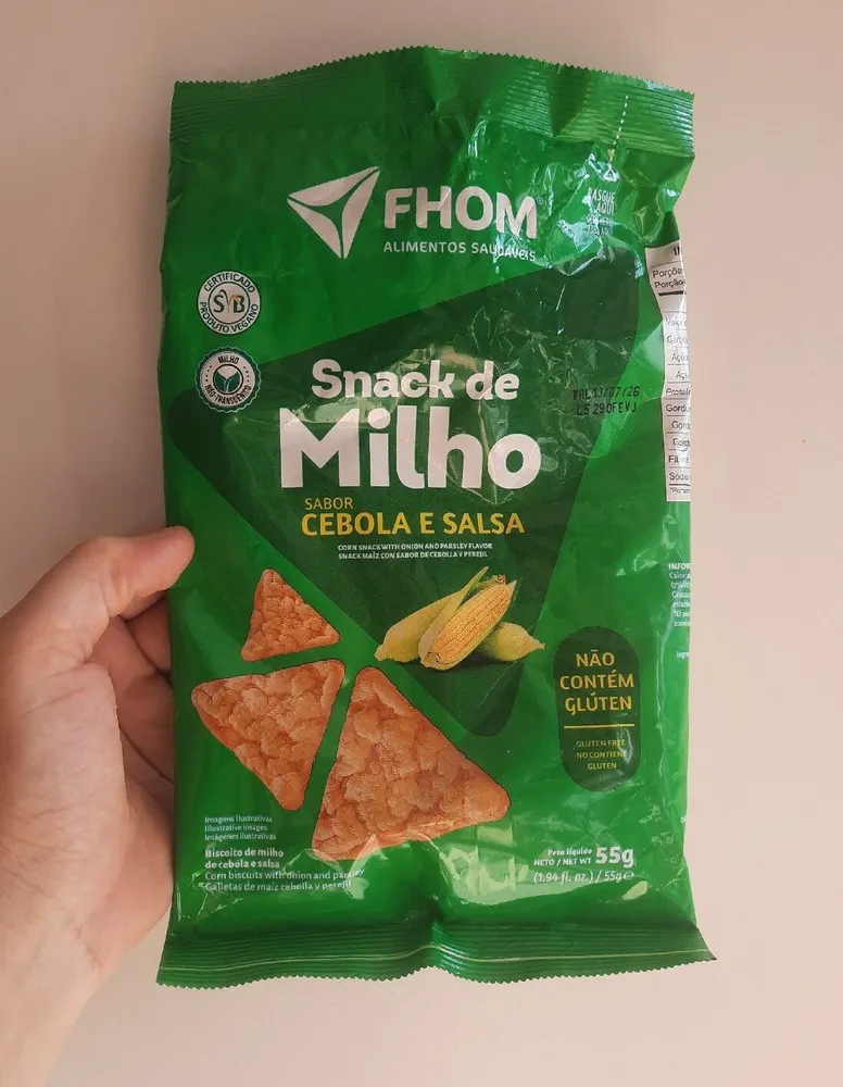 Snack De Milho Cebola E Salsa