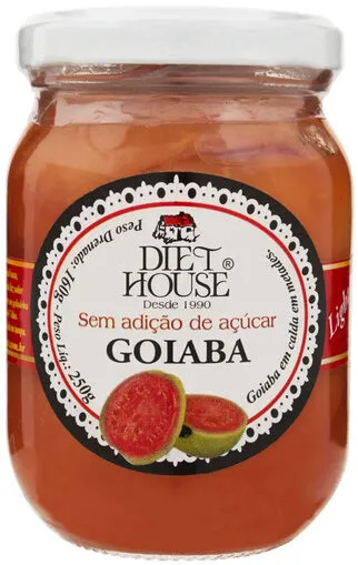 Goiaba Em Calda Metades Diet House Vidro 160g