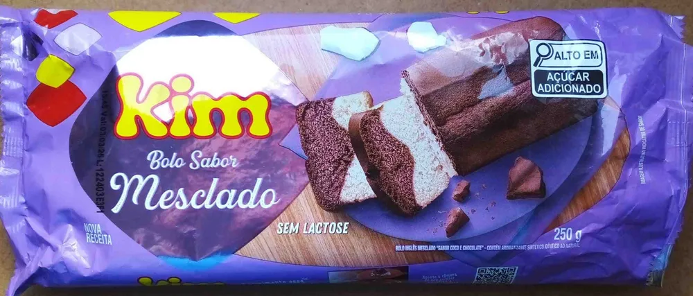 Bolo sabor Mesclado (sabor Coco e Chocolate) sem Lactose