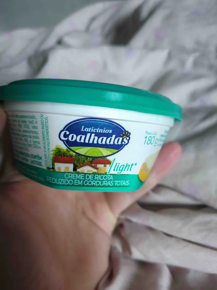 Creme de Ricota Reduzido em Gorduras Totais