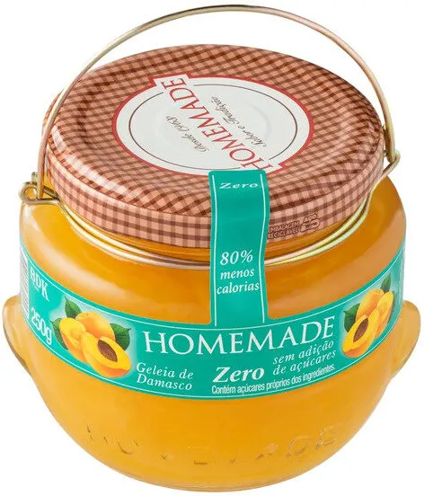 Geleia Homemade Zero 250gr Damasco