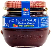 Geleia Homemade Morango Crawberry 170g