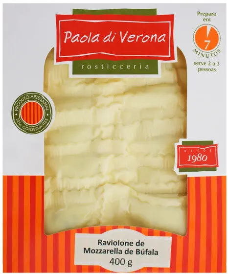 Ravioloni De Mozzarella De Búfala Paola Di Verona 400g