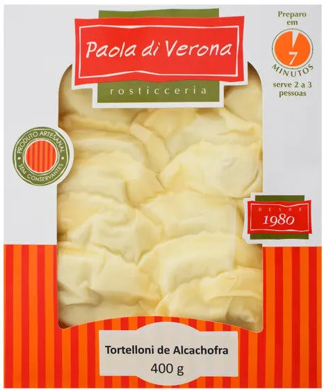 Torteloni Com Recheio De Alcachofra Paola Di Verona Cartucho 400g