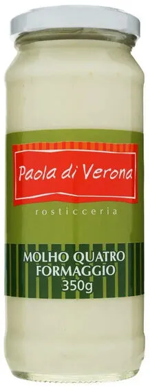 Molho Quatro Formaggio Paola Di Verona Vidro 350g