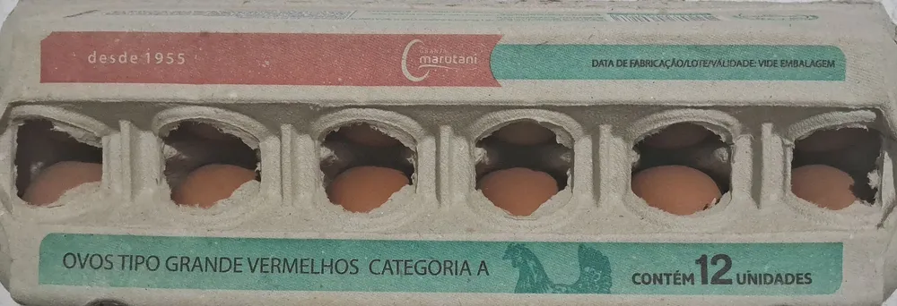 Ovos tipo grande vermelhos categoria A