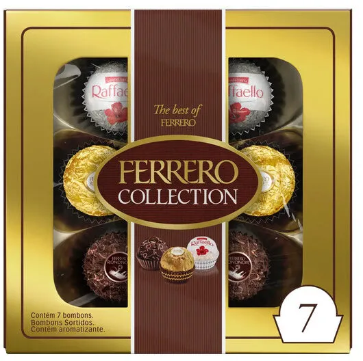 Bombom Ferrero Collection Caixa 77g 7 Unidades
