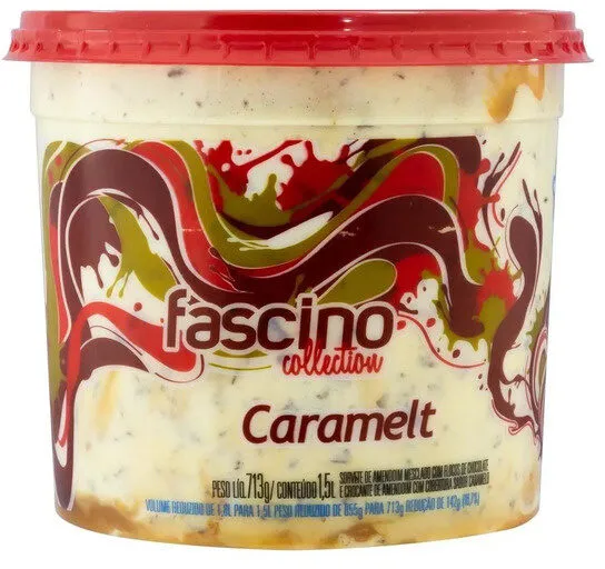 Sorvete Caramelt Jundiá Fascino Collection Pote 1,5l