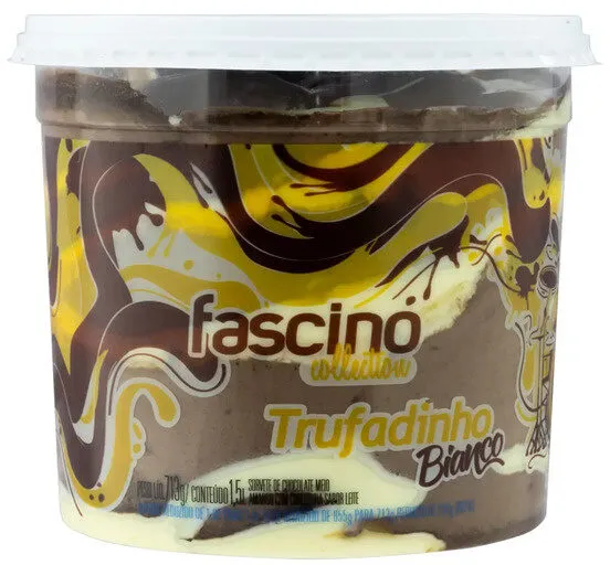 Sorvete Trufadinho Bianco Jundiá Fascino Collection Pote 1,5l