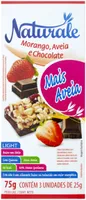 Pack Barra De Cereal Morango, Aveia Cobertura Chocolate Light Naturale Caixa 75g 3 Unidades