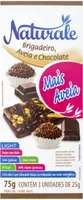 Pack Barra De Cereal Brigadeiro Com Aveia Cobertura Chocolate Light Naturale Caixa 75g 3 Unidades