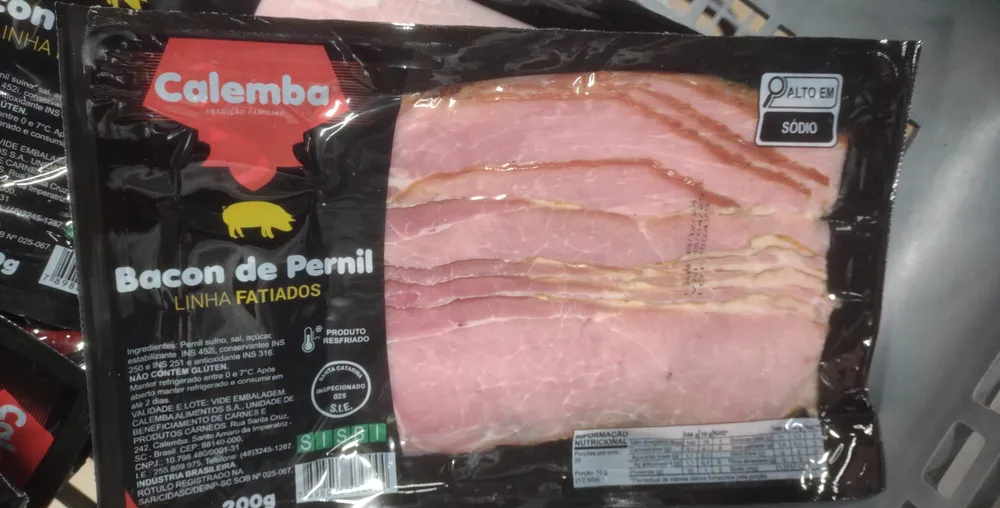 BACON CALEMBA 200G FAT