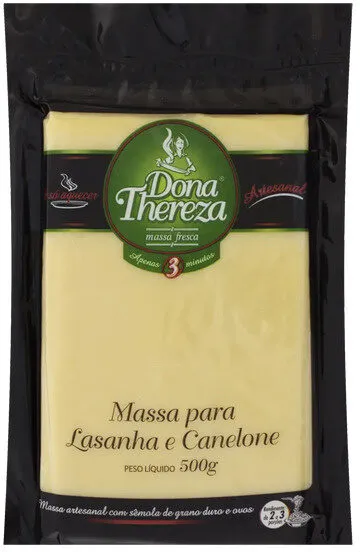 Massa Para Lasanha E Canelone Dona Thereza 500g