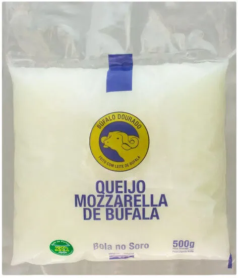 Queijo Mussarela De Búfala Bola No Soro Búfalo Dourado 500g