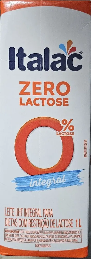 Leite Italac UHT Integral Zero Lactose 1L