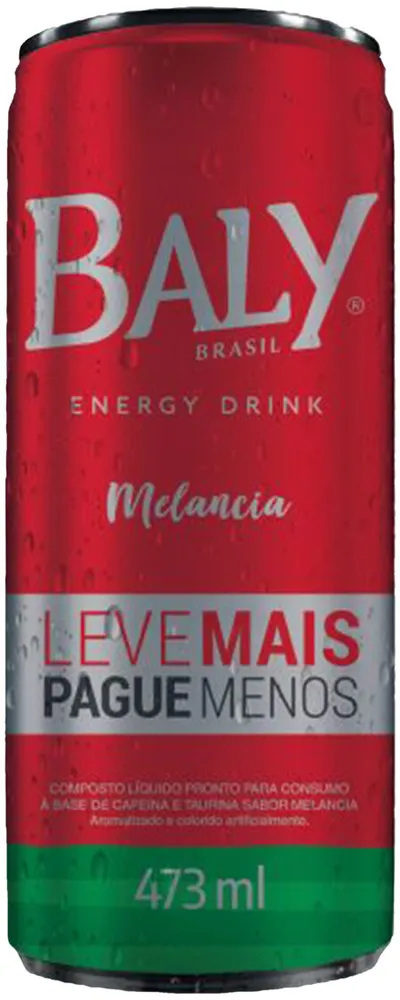 Energético Melancia Baly Lata 473ml Leve Mais Pague Menos