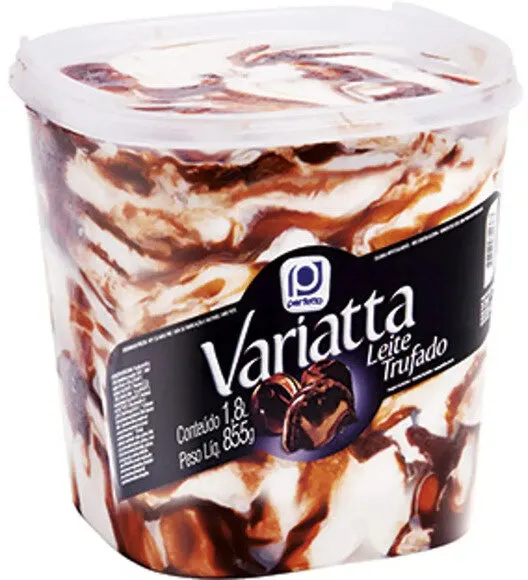 Sorvete Leite Trufado Perfetto Variatta Pote 1,8l
