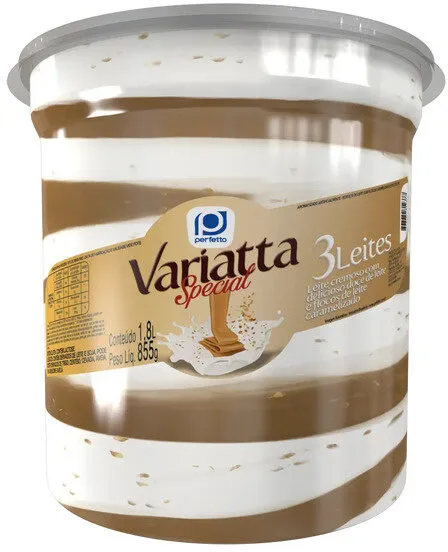 Sorvete 3 Leites Perfetto Variatta Special Pote 1,8l