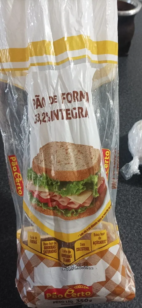 pão de forma 38,2% integral