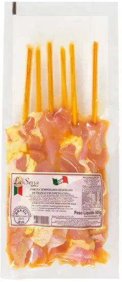 Coxa De Frango Resfriada Temperada Em Espeto La Serra Grill 500g