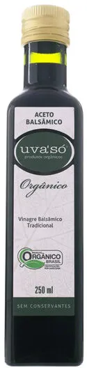 Vinagre Balsâmico Tradicional Orgânico Uvasó Vidro 250ml