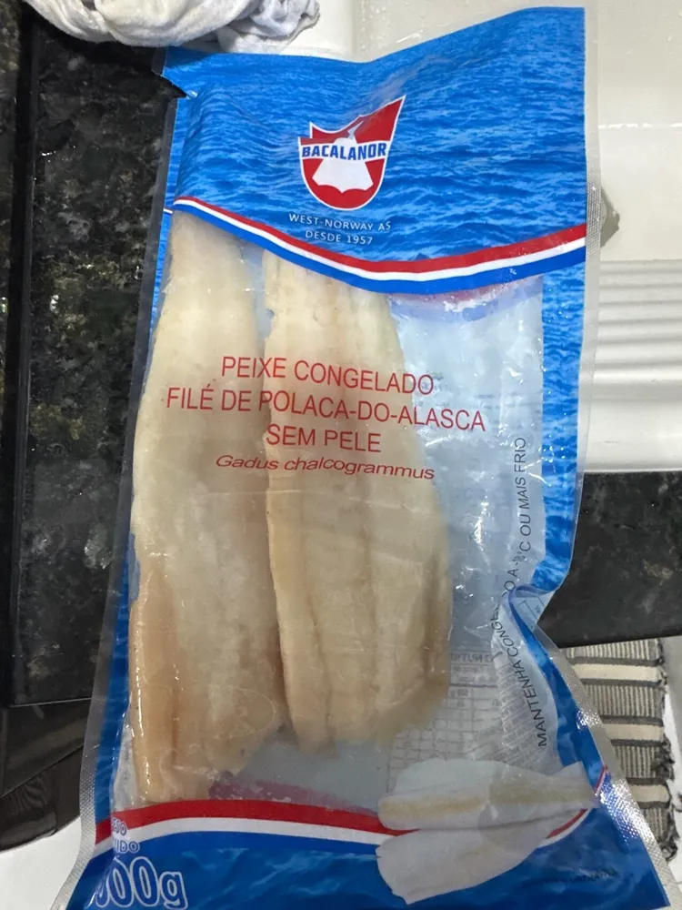 Peixe Congelado Filé De Polaca-Do-Alasca Sem Pele