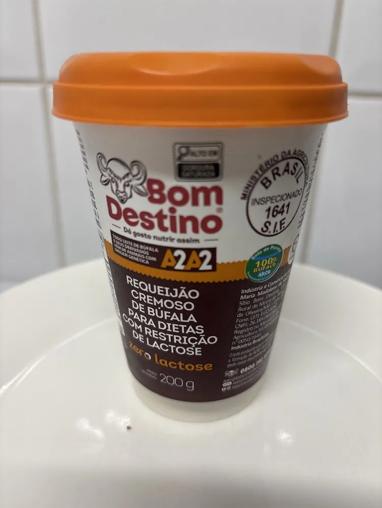 Requeijão Cremoso De Bufala Para Dietas Com Restrição De Lactose