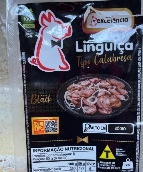 Linguiça tipo calabresa