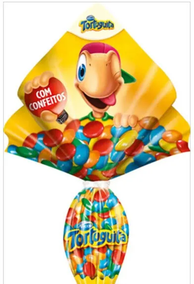 Ovo De Páscoa Ao Leite Com Confeitos Tortuguita Arcor 45g
