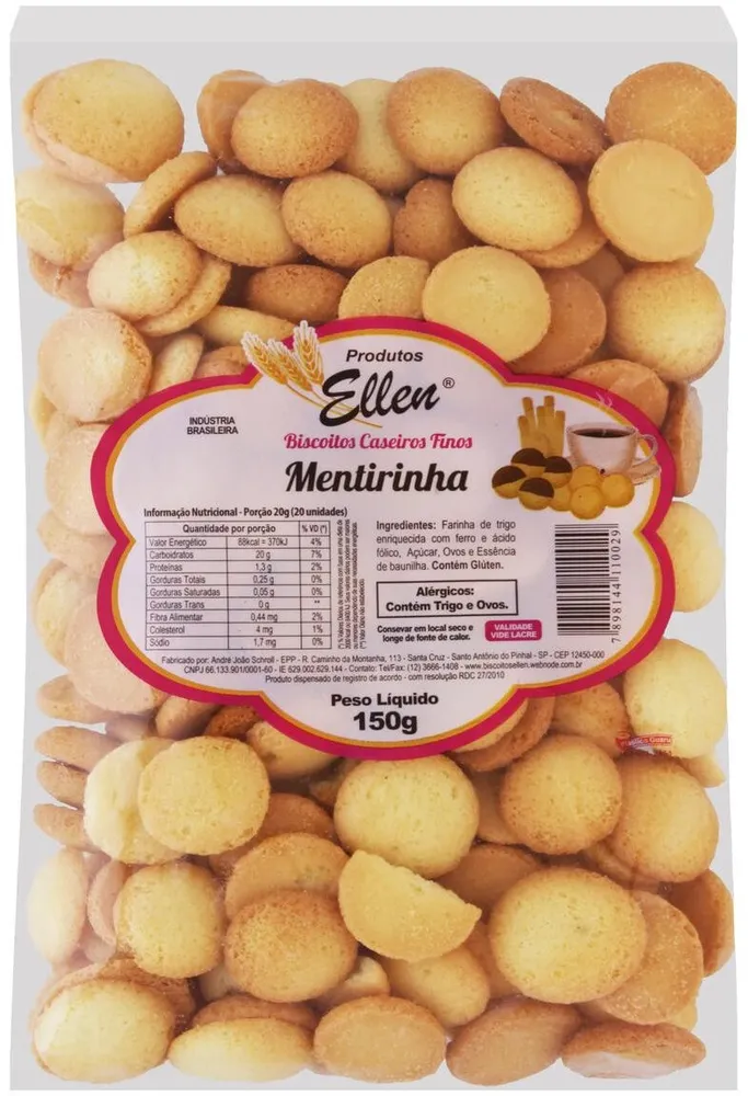Biscoito Caseiro Ellen Pacote 150g
