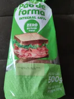 Pão de forma integral 40%